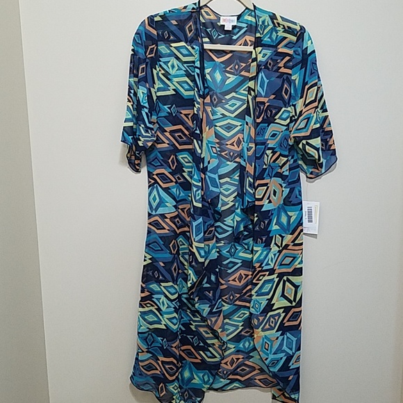 Cardigan Léger LULAROE Shirley - Taille S, Couleur Sable (tan), 100% Polyester, Neuf Avec étiquettes